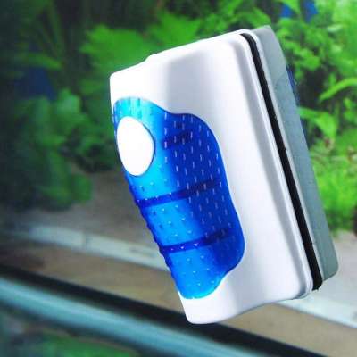 Glass Brush Magnetic Aquarium Fish Tank Brushes Floating Clean Glass Suspension Scraper Magnetic Brush Plastic Sponge Tools