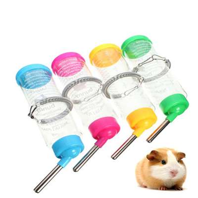 250ML Plastic Water Drinking Bottle Feed pet rat Hamster Rabbit Cylindrical Cage